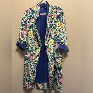 Vintage Victoria's Secret Gold Label Bathrobe House Coat Floral